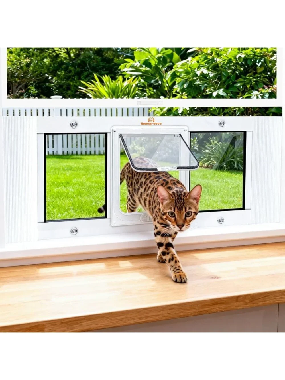 Adjustable Cat & Dog Window Door Insert, Fits 27